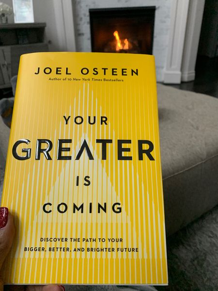 Cozied up by the fireplace with a new book and a cup of coffee. #CoffeeCup #Books #JoelOsteen #NewBookRead #Fireplace 

#LTKhome