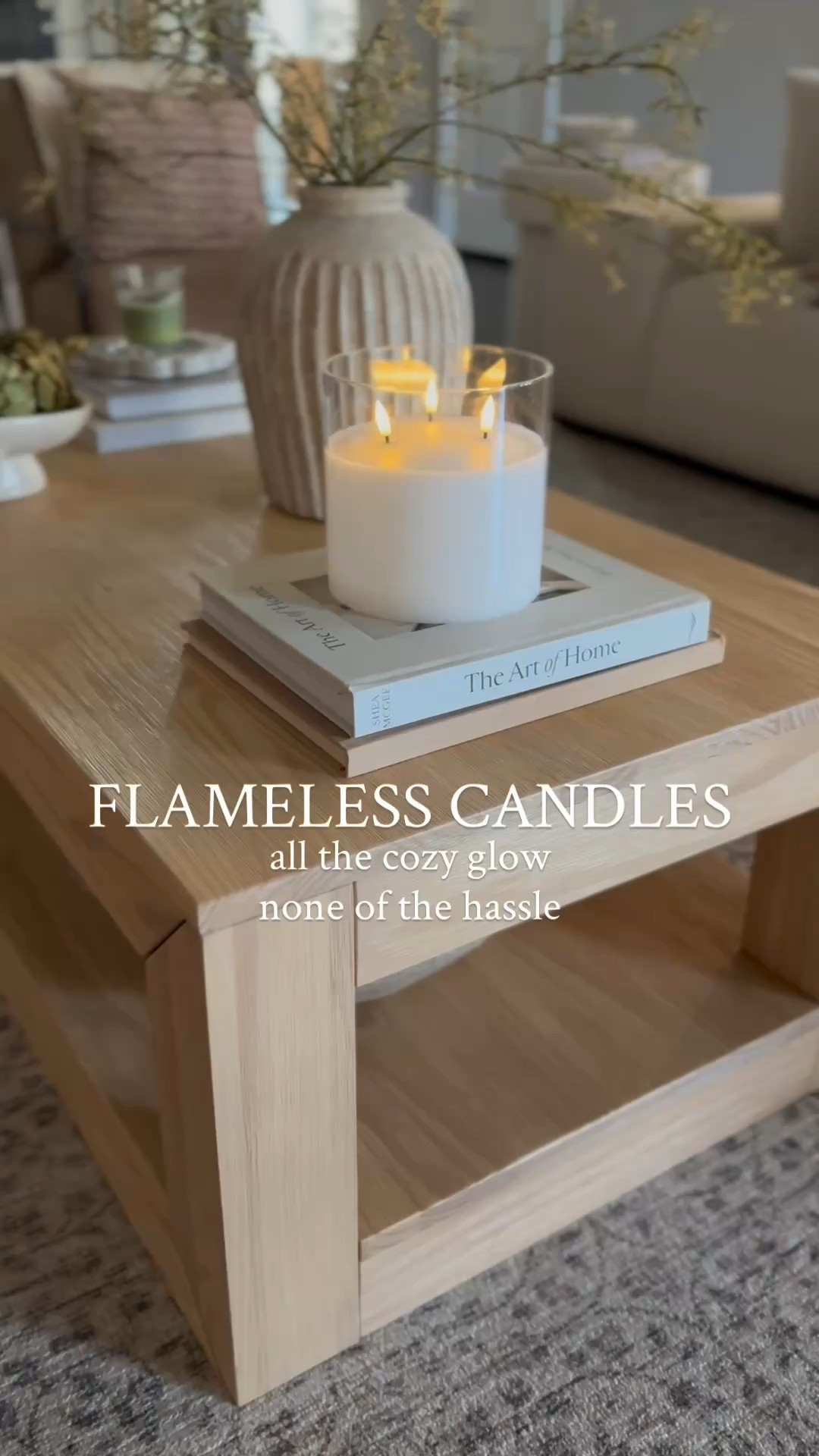 All the glow, none of the hassle! 

Home decor 
Flameless candles 
Fall home 

#LTKStyleTip #LTKHome #LTKFindsUnder50