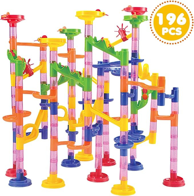JOYIN Marble Run Premium Set（196 Pcs）, Construction Building Blocks Toys, STEM Educational To... | Amazon (US)