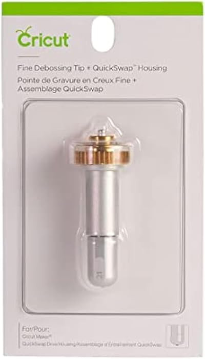 Cricut Fine Debossing Tip + QuickSwap Housing, Tip with Rolling Debossing Ball, Deboss Designs on... | Amazon (US)