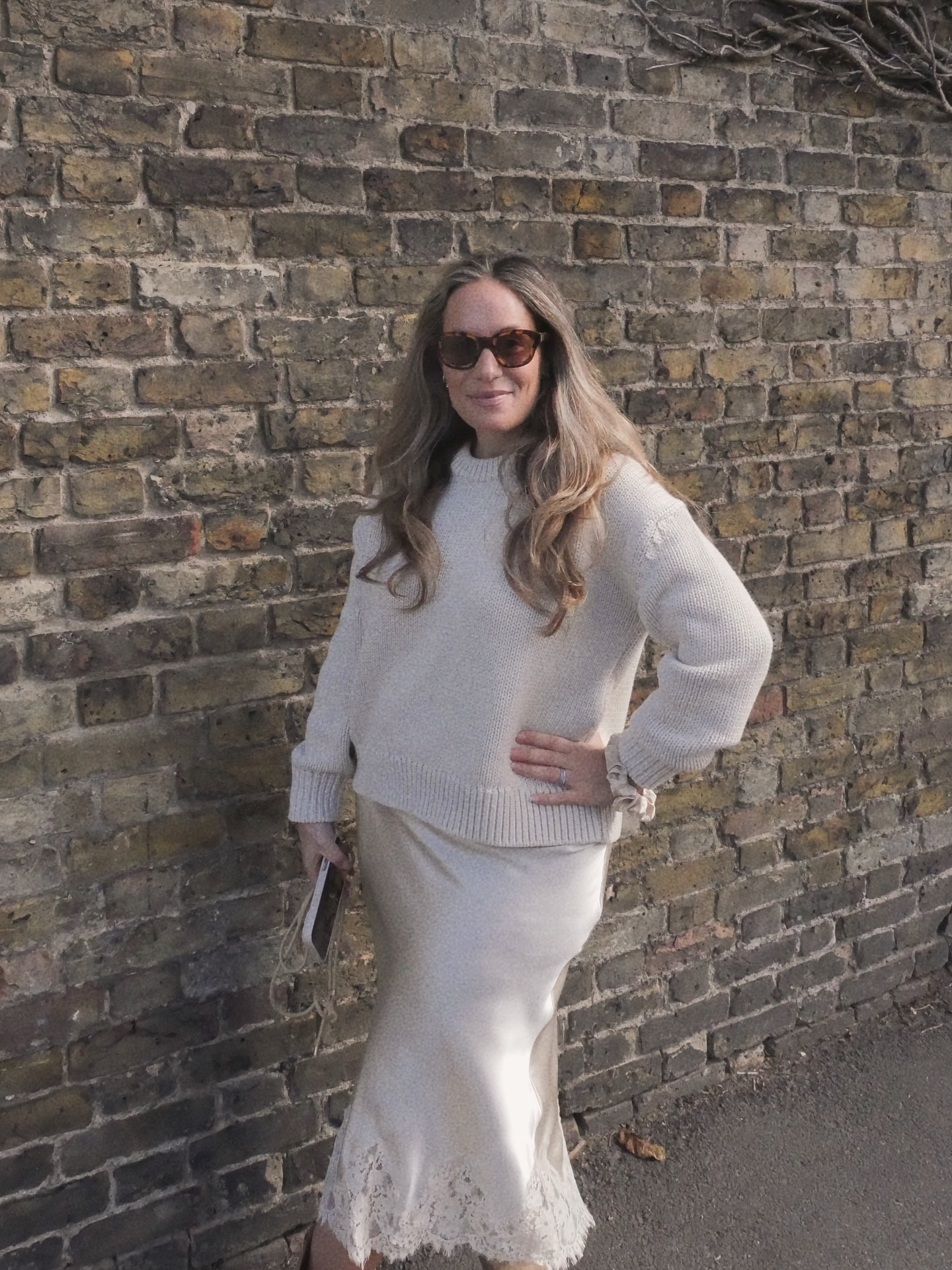 Current September uniform 🤍 Surely the silk skirt + jumper is the new jeans + a nice top? It hits all the notes for me: feminine, cosy & chic. What I love is you can shop your wardrobe with this one, mix old & new and layer dresses with cardigans too. I really want a chocolate version now 🤎

#LTKuk #LTKautumn #LTKFashionMonth