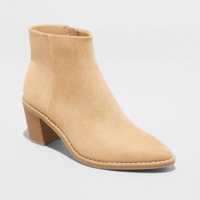 Women's Malby Low Shaft Heeled Boots - Universal Thread™ | Target