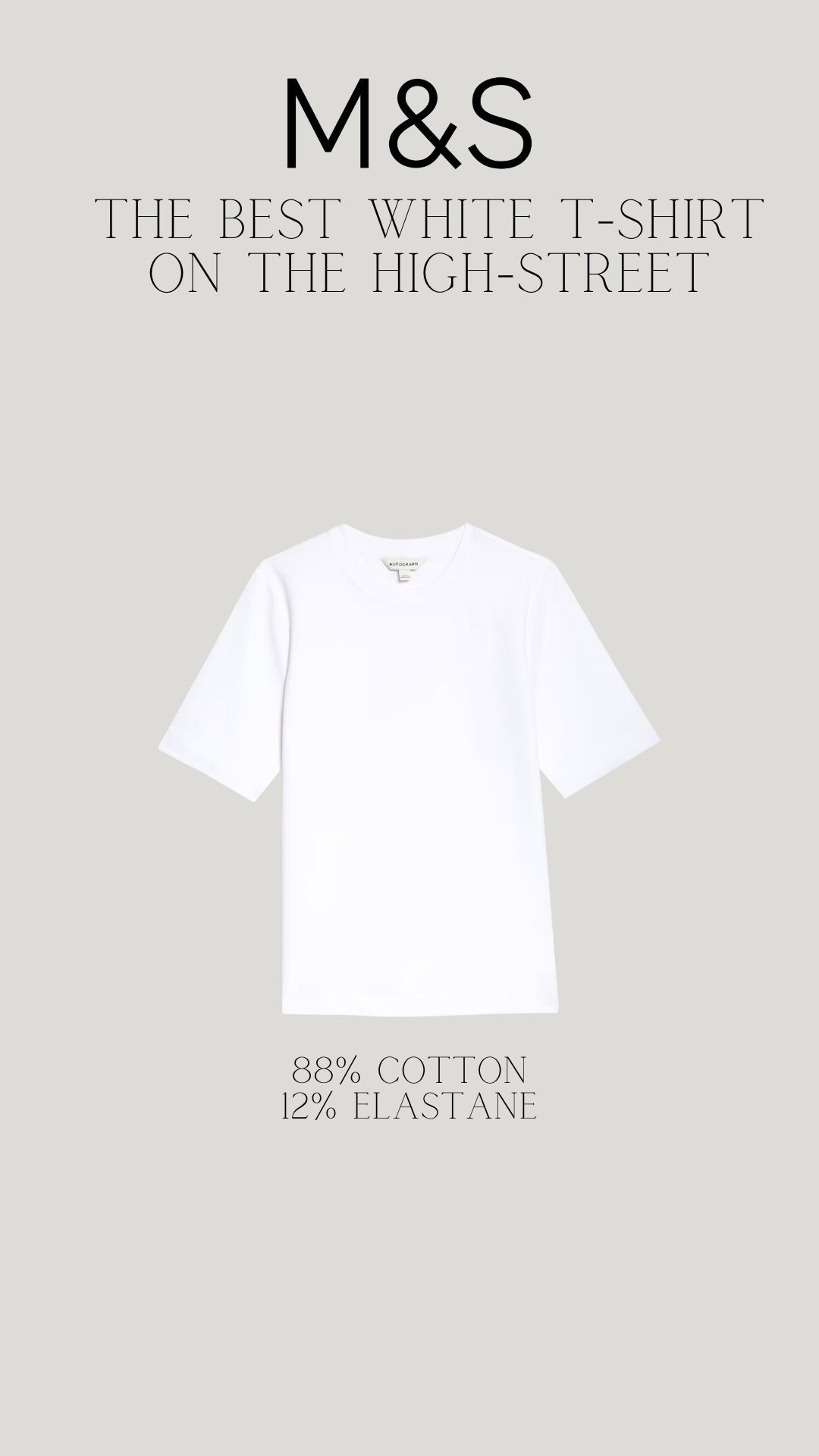 The best white t-shirt on the high-street 