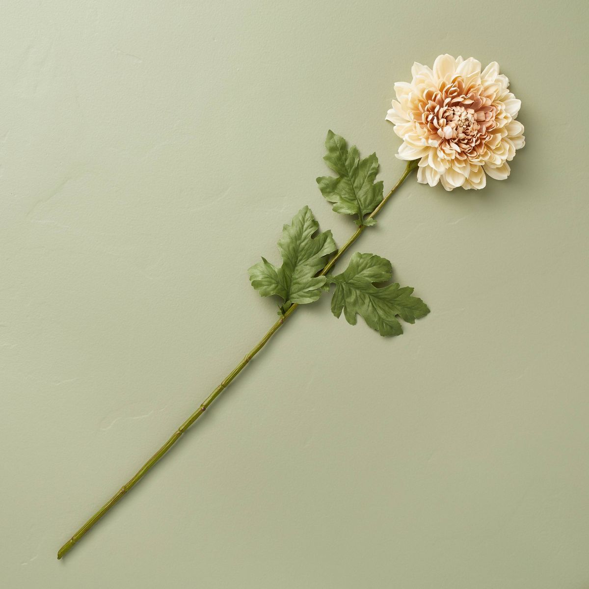 25" Faux Tan Chrysanthemum Flower Stem - Hearth & Hand™ with Magnolia | Target