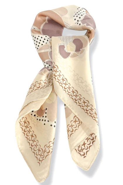 Proving Point Taupe Floral Scarf | The Willow Tree