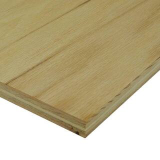 3/4 in. x 48 in. x 8 ft. Red Oak Plywood | The Home Depot