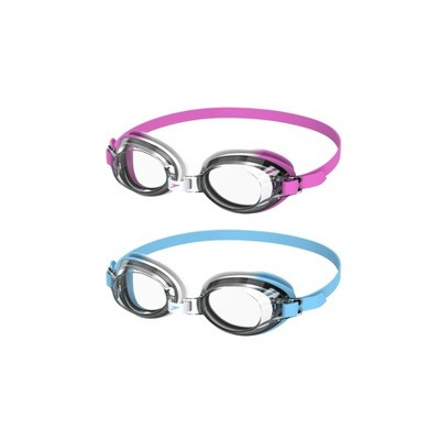 Speedo Kids' Splasher 2pk Swim Goggles - Pink/Blue: Anti-Fog Lens, Adjustable Strap, Ages 3-6 | Target