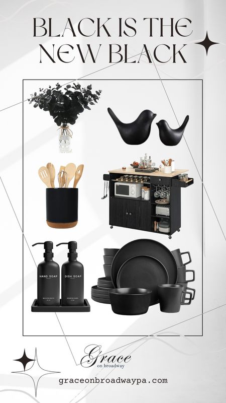Feeling sleek and chic in the kitchen with this all-black kitchen collection! 🖤 From matte black utensils to stylish decor accents, we're serving up major vibes. Who says kitchen essentials can't be stylish too? Shop the collection and add a touch of sophistication to your cooking space. #BlackIsTheNewBlack #KitchenGoals

#LTKGiftGuide #LTKFamily #LTKHome