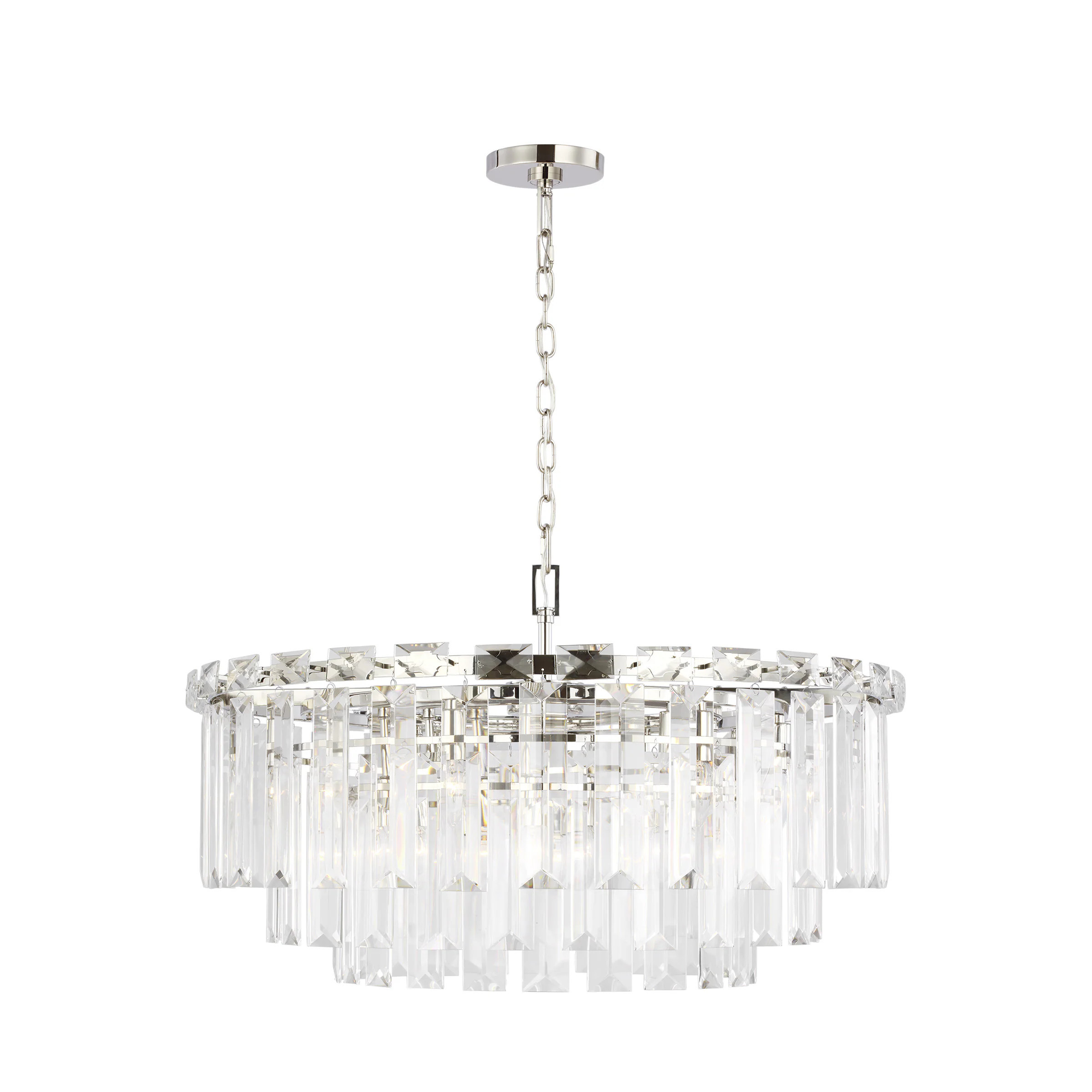 Generation Lighting Arden 16 -Light Polished Nickel Steel Chandelier one_size | CC12716PN | Lowe's