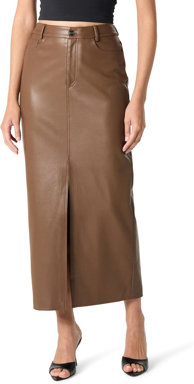 The Drop Women's Larissa Vegan Leather Maxi Skirt | Amazon (US)