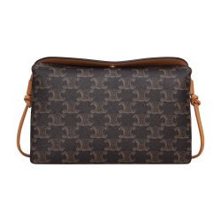 Trio flap in Triomphe canvas and lambskin - CELINE | 24S US