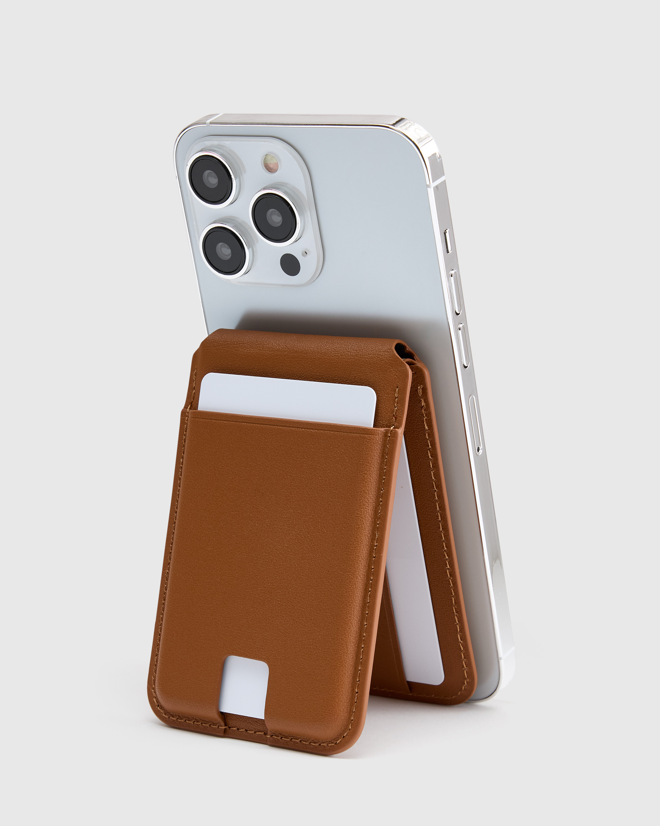 Quince | Leather MagSafe Wallet & Phone Stand in Cognac, Italian Leather | Quince