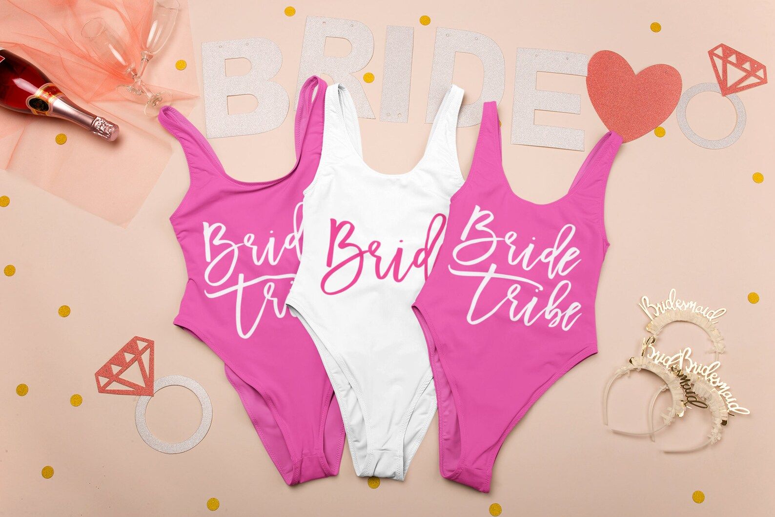 Bachelorette Swimsuits Bachelorette Bathing Suits. Bride Swim | Etsy | Etsy (US)