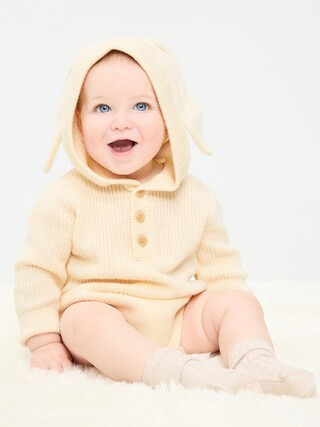 Critter Hooded Sweater-Knit One-Piece for Baby | Old Navy (US)