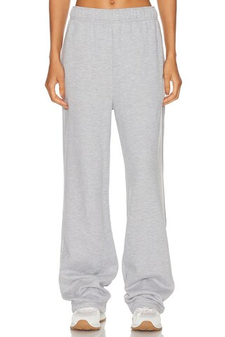 alo Accolade Straight Leg Sweatpant in Light Grey | FWRD 