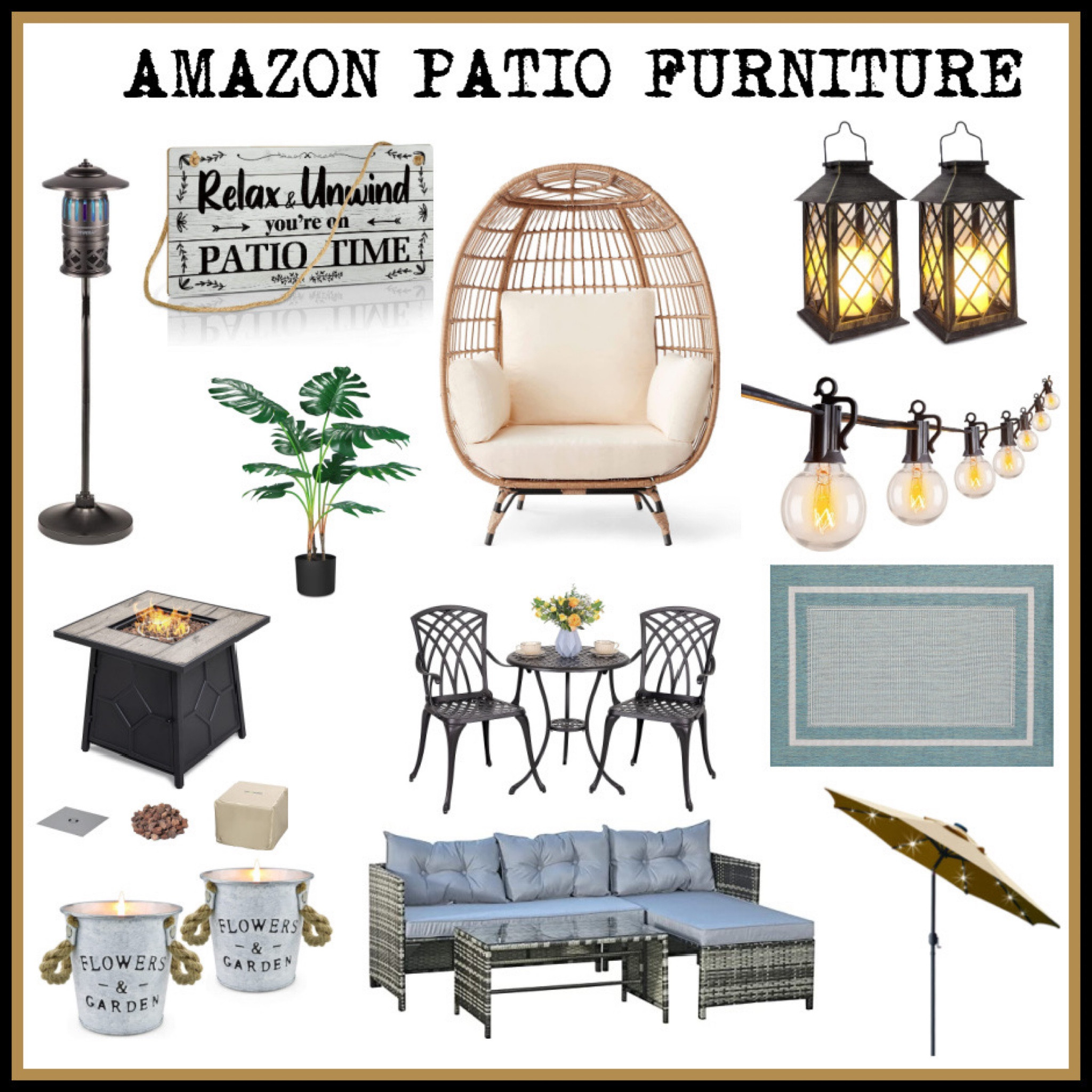 Amazon. Patio. Outdoor furniture. Home decor 

#LTKunder50 #LTKhome #LTKunder100