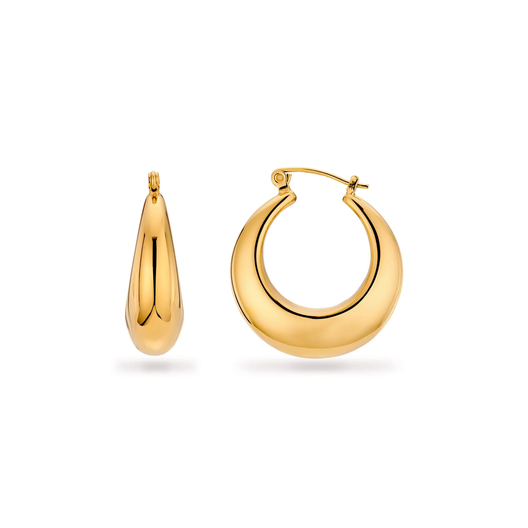 Statement Hoop Earrings (Gold) | Abbott Lyon