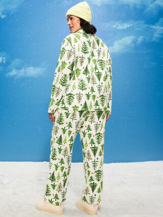 Old Navy x Disney Mickey Mouse & Friends Printed Flannel Pajama Set for Women | Old Navy (US)