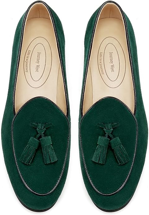 Journey West Suede Tassel Loafer for Women Slip-on Belgian Penny Loafers Shoes for Women in Many ... | Amazon (US)