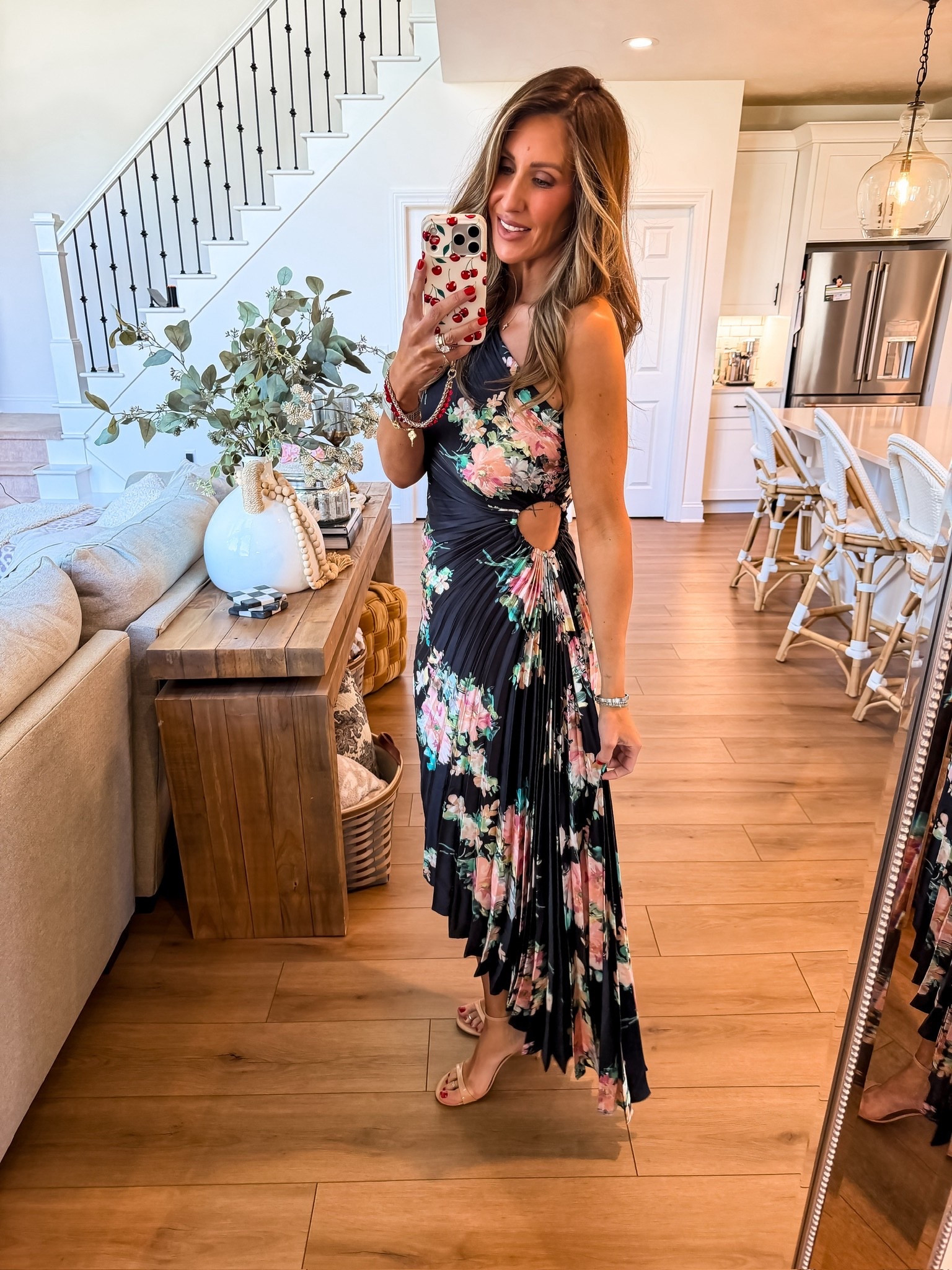 This one feels so flattering on 🤍The pleated detail + little cutout give it that elevated, feminine look without trying too hard… perfect for weddings, date nights, or any dressy summer plans

Use code SARAHEH20 for 20% off Petal & Pup!

floral dress, wedding guest outfit, summer event dress, date night look, flattering fit, feminine style, themominstyle 

#LTKootd #LTKSeasonal #LTKWedding