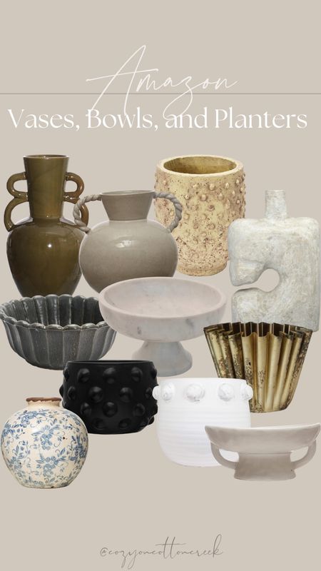 Amazon vases planters and decorative bowls
Affordable home decorr

#LTKSeasonal #LTKhome
