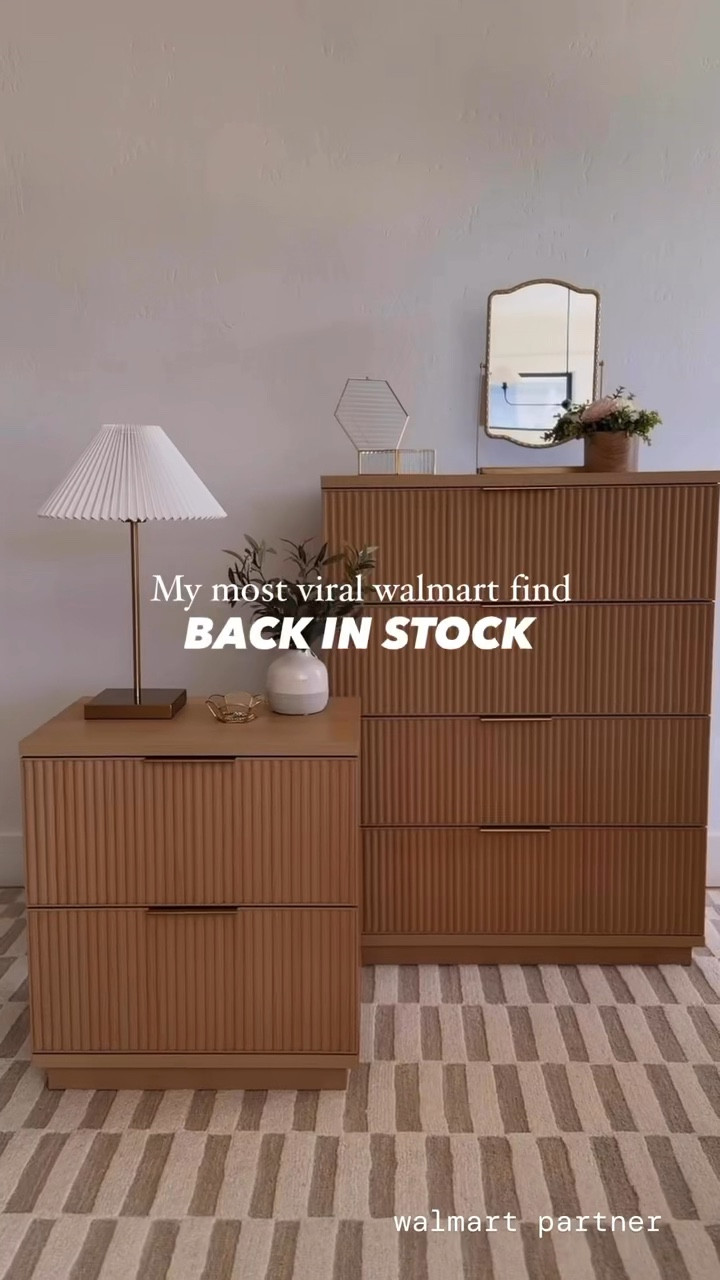 The viral fluted dresser for under $200 at Walmart is finally back in stock! Hurry and order it now before it sells out again!

#LTKVideo #LTKHome #LTKSaleAlert