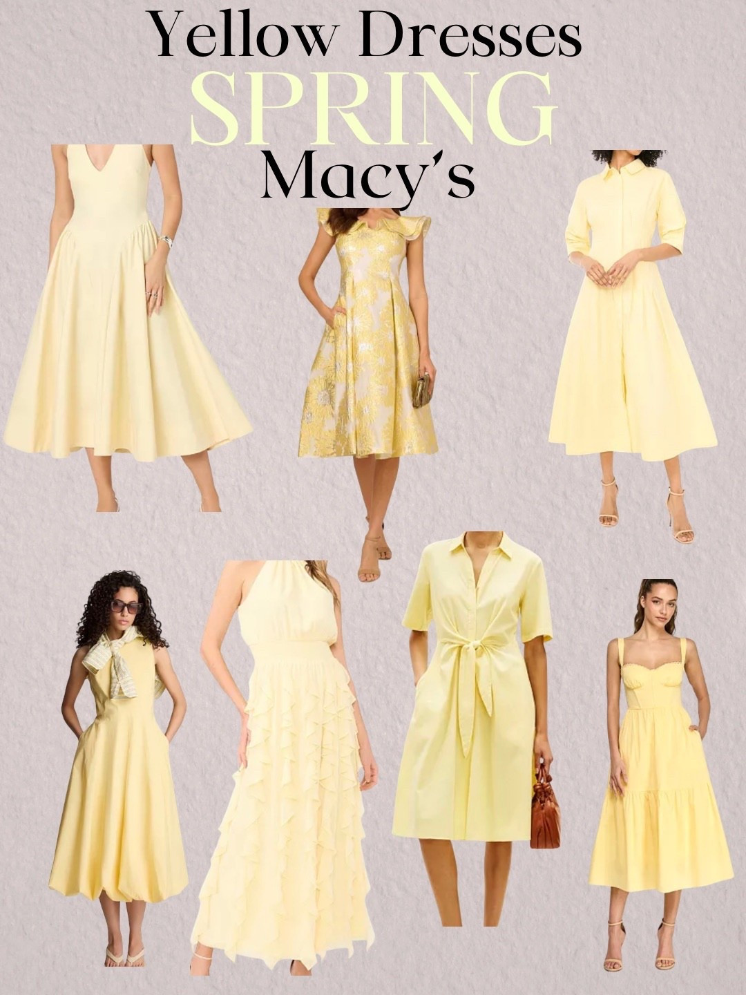 @Macys  spring yellow dresses for work, travel or wedding 

#LTKWedding #LTKWorkwear #LTKTravel