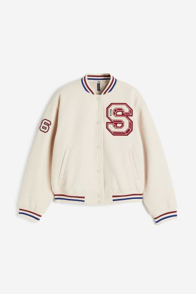 Motif-detail bomber jacket | H&M (UK, MY, IN, SG, PH, TW, HK)