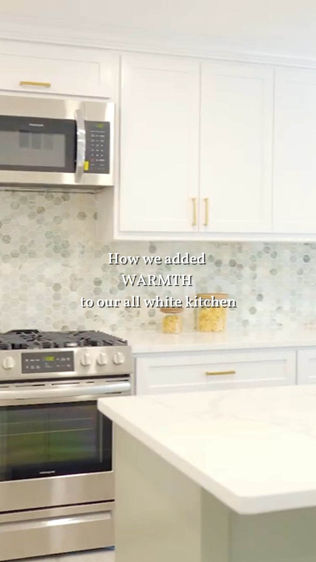 Transform your all-white kitchen into a warm and inviting haven! 🏡✨ 

Check out the stunning materials and fixtures that made our renovation a success: 

📌Icelandic Green Hexagon Tile for a touch of elegance
📌Gold Kitchen Faucet with Pull Down Sprayer for style and functionality
📌Gold Cabinet Pulls to add a chic finish
📌Sherwin Williams Sage Green Paint for a refreshing pop of color

Elevate your kitchen with these beautiful elements that perfectly blend warmth and sophistication! 💚✨ 

Follow us for more:
Inspiration 💫
Links to favorite materials 💚
Before & Afters 👏🏻
Shop & get inspired 👇🏻



#eversancooperdesign #interiordesigninspiration #designhome #thewoodlandstx #HomeRenovation #designinspo #homedecor #interiordesign #kitcheninspiration #allwhitekitchen #kitchenrenovation #warmth #sherwinwilliams #kitchenstyle #HomeInspiration 

#LTKHome #LTKHalloween #LTKStyleTip