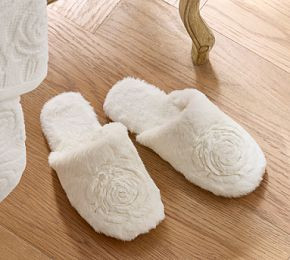 LoveShackFancy Holiday Slippers | Pottery Barn CA