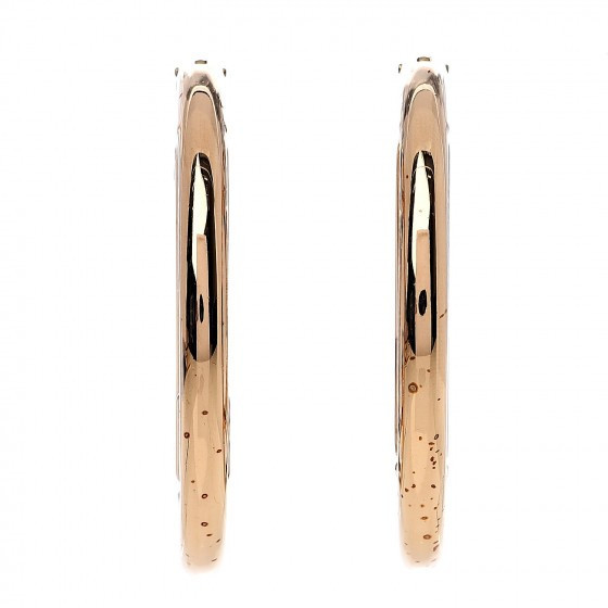 LOUIS VUITTON Louise Hoop Earrings Gold | Fashionphile