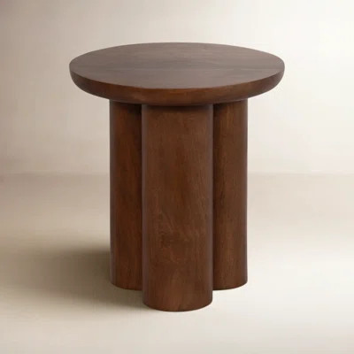 Faustine Modern Neutral Wooden End Table | Wayfair North America