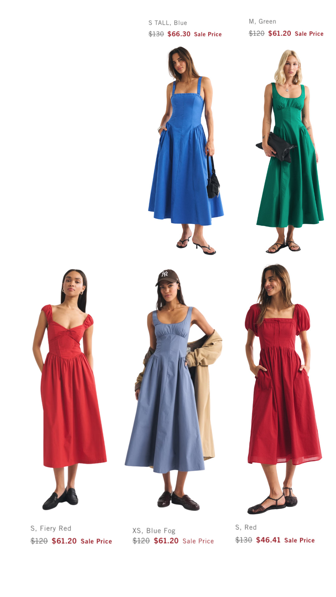 A&F truly does have the best cotton dresses!  

 #LTKSeasonal #LTKSaleAlert #LTKMidsize