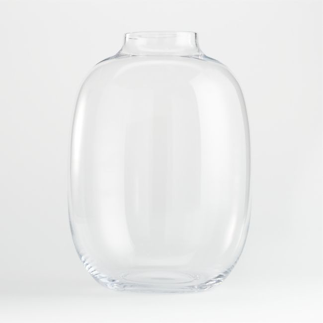 Laurel Round Clear Vase 16 | Crate & Barrel