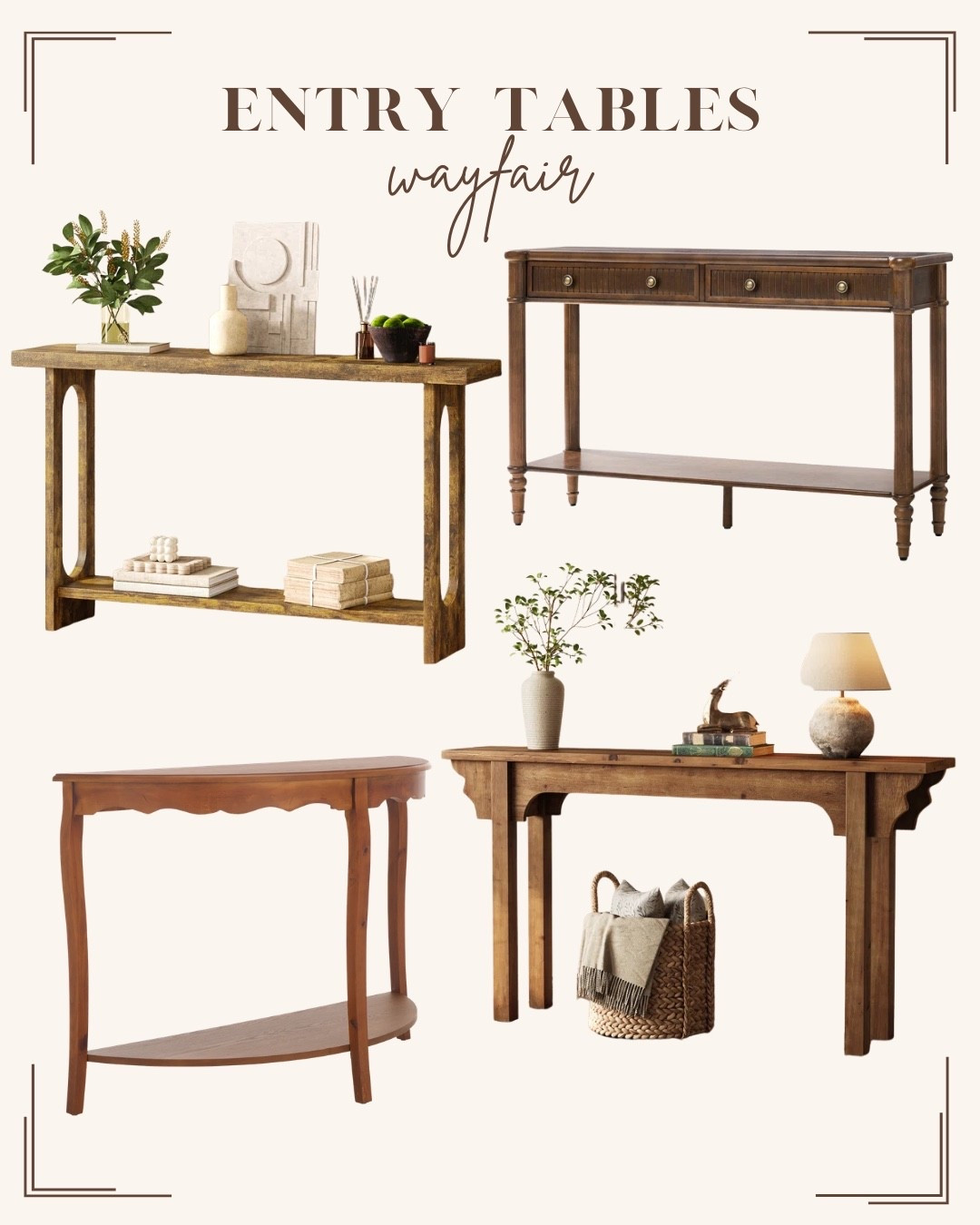 Narrow entry tables on sale for Presidents’ Day! 

Wayfair furniture // home decor sale // entryway 

#LTKHome #LTKSaleAlert