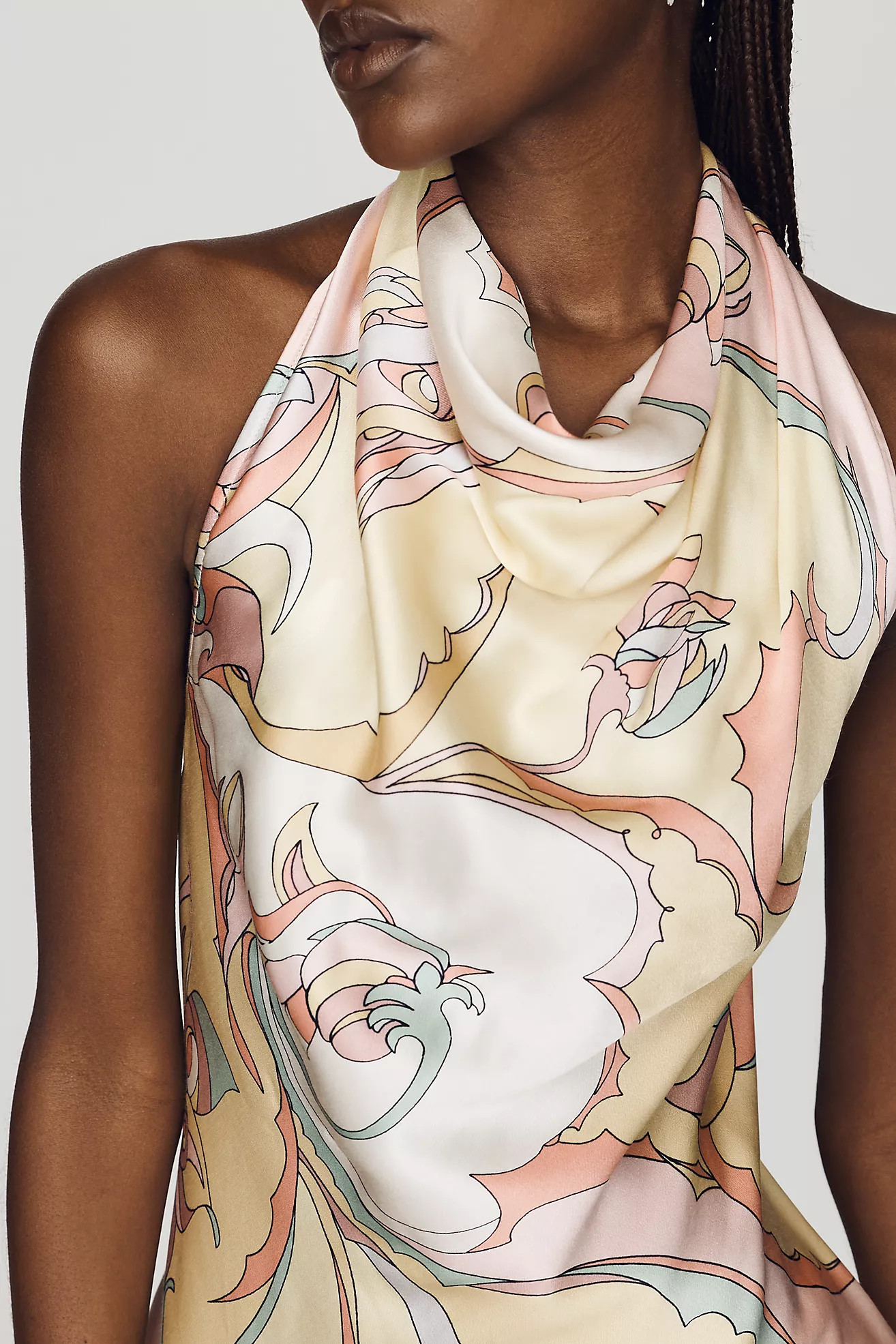 Maeve Silken Cowl Neck Top | Anthropologie (US)