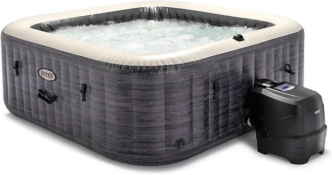 INTEX 28451EP PureSpa Greystone Deluxe Spa Set: Includes Energy Efficient Spa Cover and Wireless ... | Amazon (US)