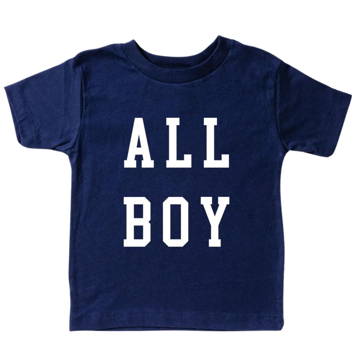 Kid's Graphic Short Sleeve Tee, All Boy / Navy | SpearmintLOVE