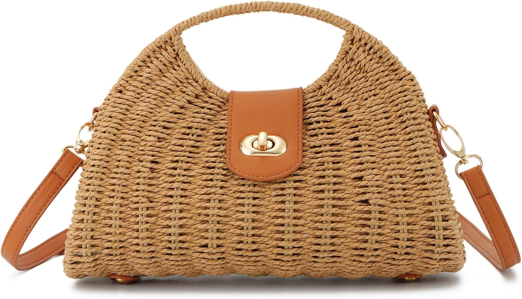 EVEOUT Borsa a tracolla in Paglia Donna Estiva Borsa a cesto Rattan Intrecciata Boho Chic Borse a... | Amazon (IT)