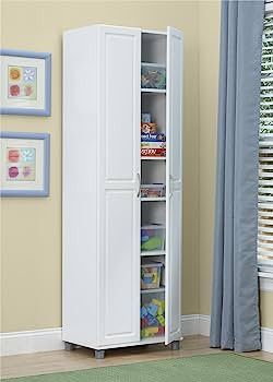 SystemBuild Kendall 24" Utility Storage Cabinet - White | Amazon (US)