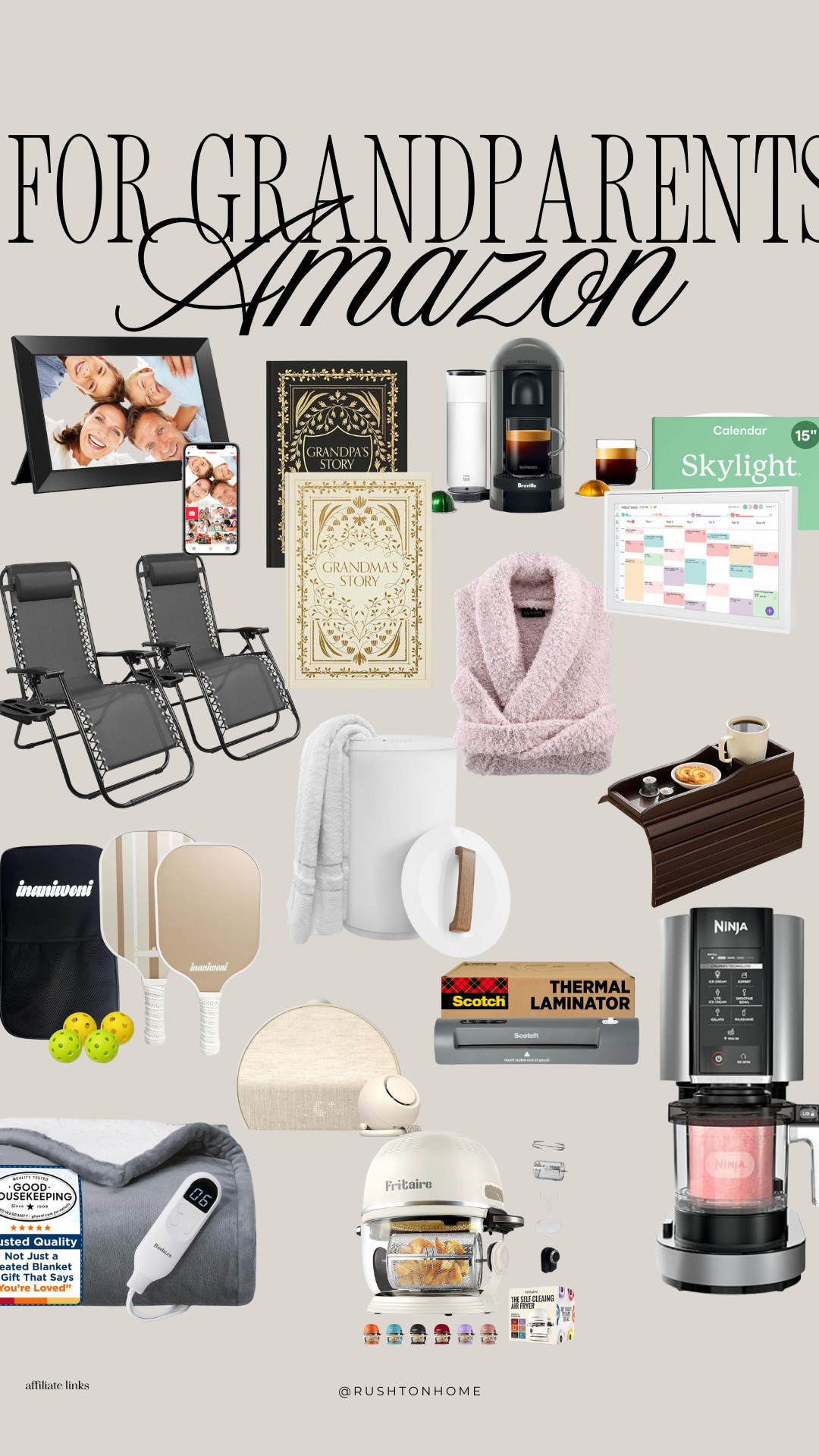 Amazon Gifts for Grandparents, amazon grandparents gift guide, gifts for grandparents, christmas gifts for grandparents, cozy gifts for grandparents, thoughtful grandparent gifts, photo frame gift, digital picture frame, coffee lover gifts, kitchen gadget gifts, cozy robe, heated blanket, senior home gifts, practical gifts for grandparents, holiday gifts for grandparents, amazon gift ideas for family 

 #LTKGiftGuide #LTKHoliday #LTKSeasonal