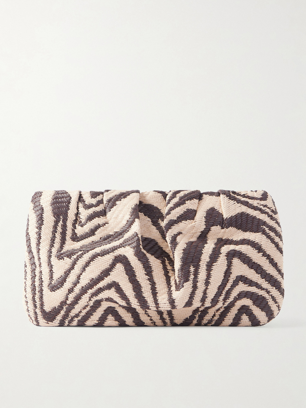 Loeffler Randall - Serena Zebra-jacquard Woven Clutch - Brown | NET-A-PORTER (UK & EU)