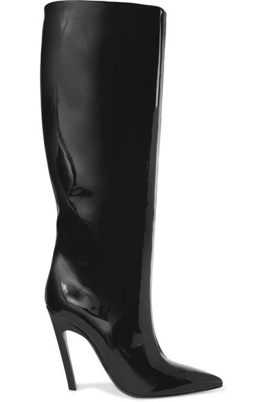 Patent-leather knee boots | NET-A-PORTER (UK & EU)