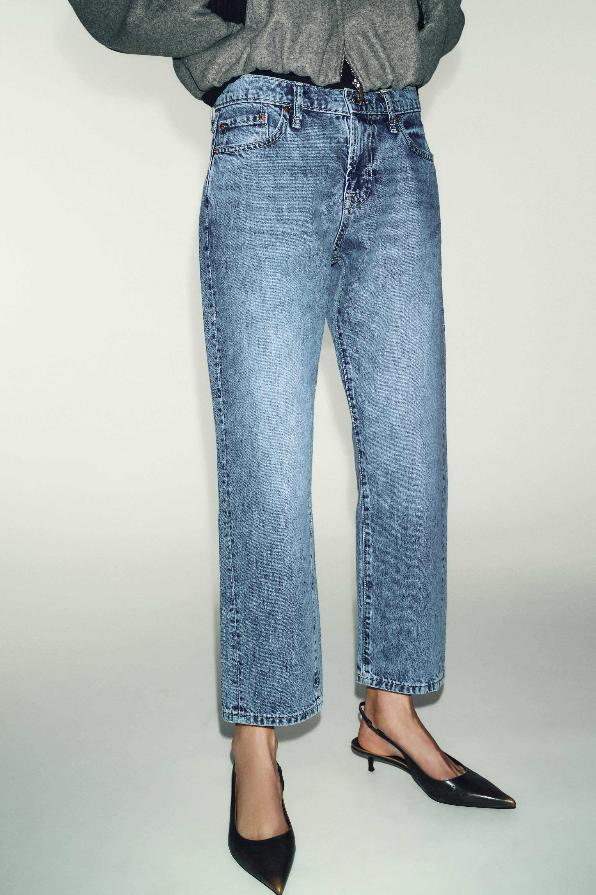Z1975 CROPPED MID-RISE JEANS | Zara US