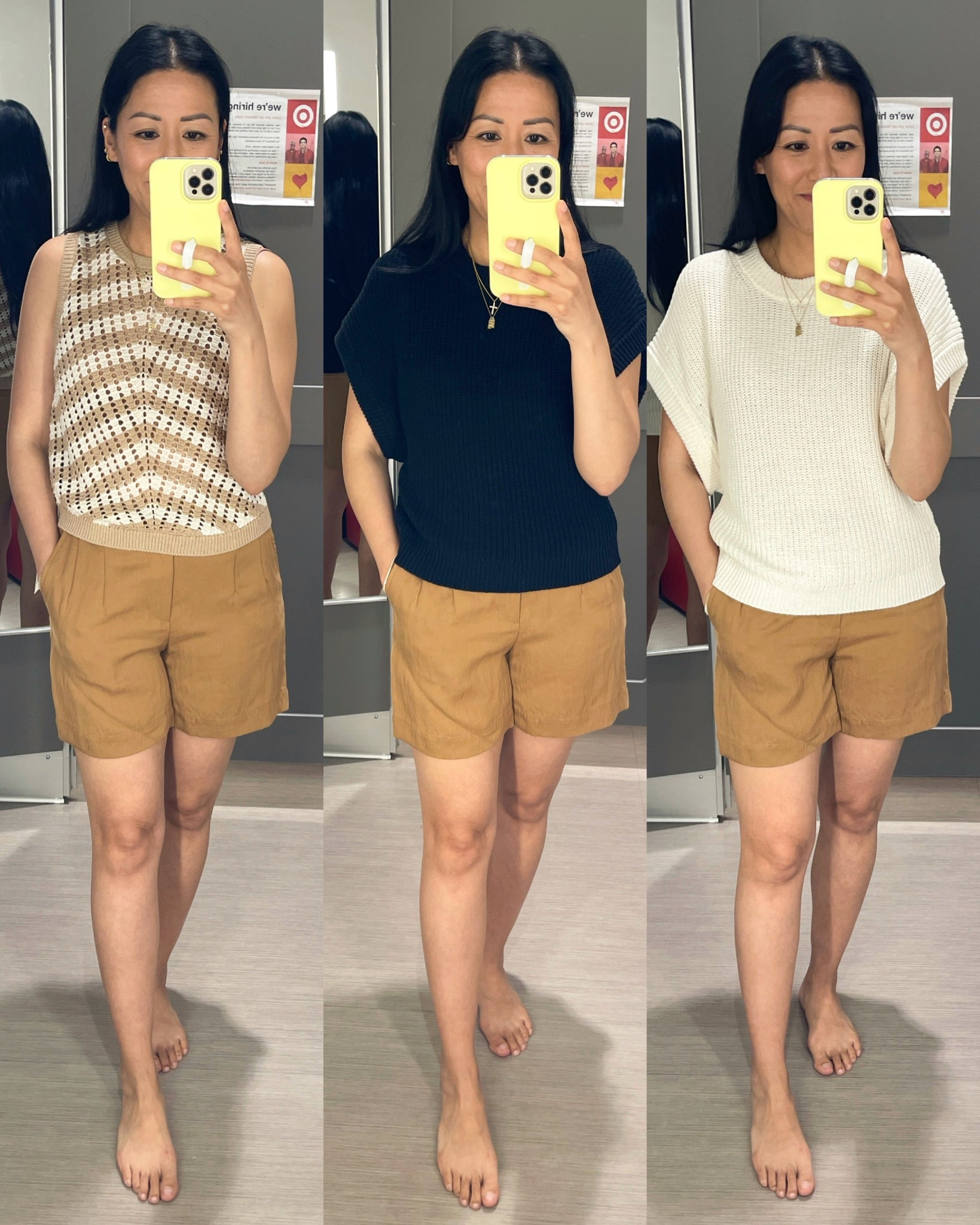 Size XS striped top and black top
Size small cream top
Size 4 shorts

Tops are not online yet

Target style
Target fashion



#LTKSaleAlert #LTKSeasonal #LTKFindsUnder50