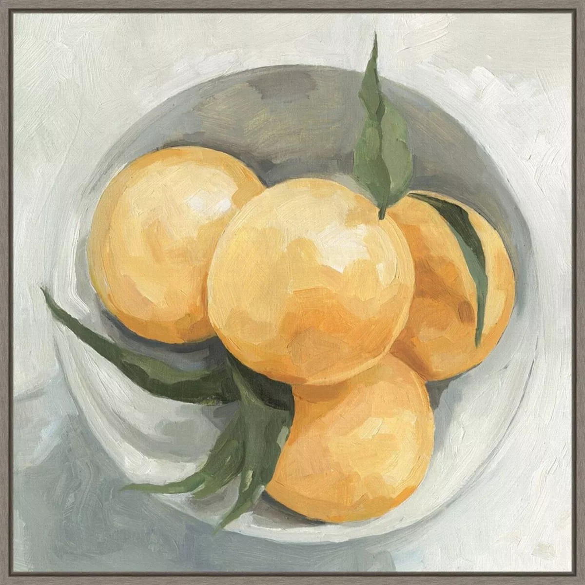 22" x 22" Fruit Bowl I by Emma Scarvey Framed Canvas Wall Art Print - Amanti Art | Target
