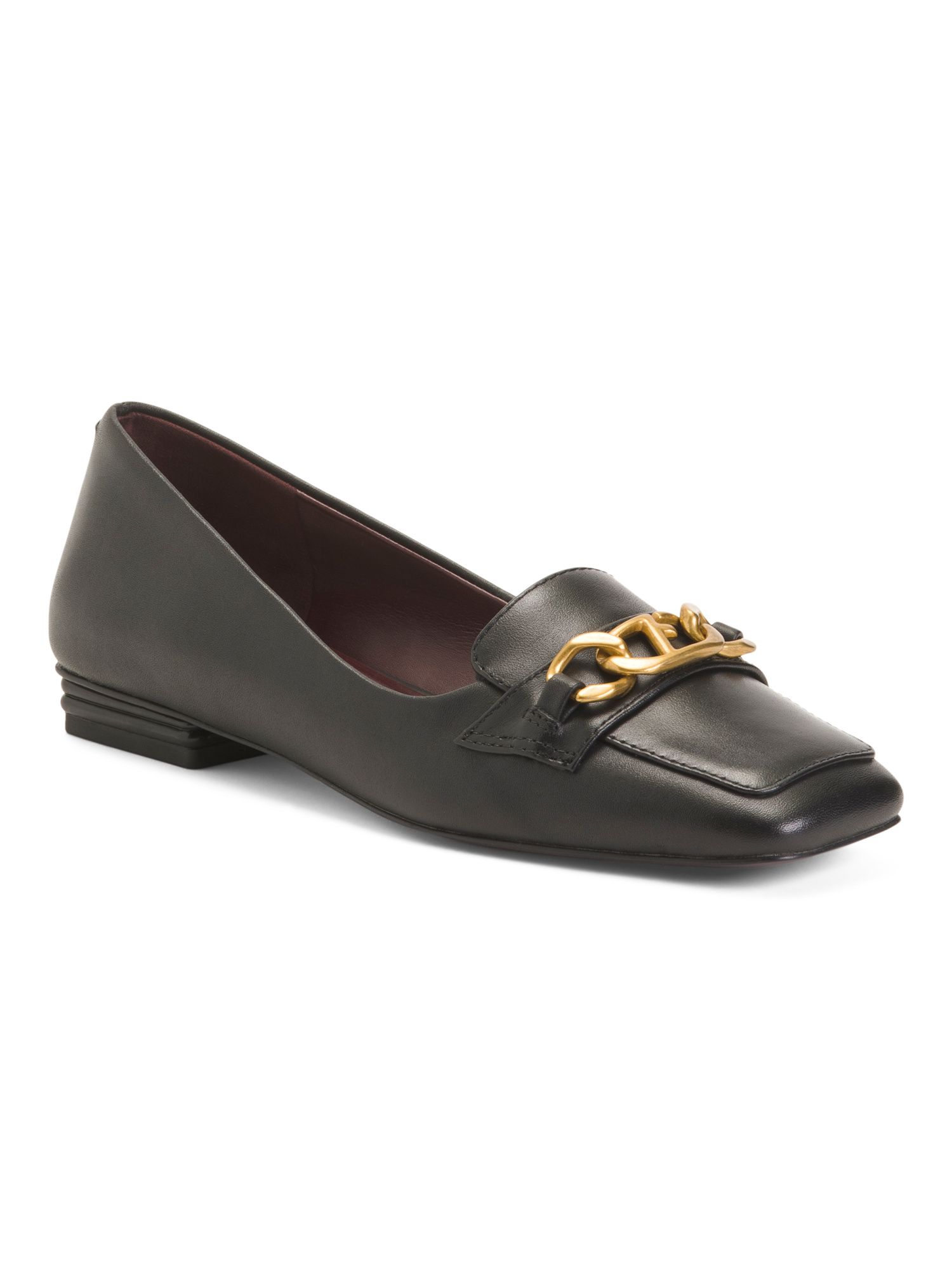 Leather Tiari Loafers With Chain | Women's Shoes | Marshalls | Marshalls