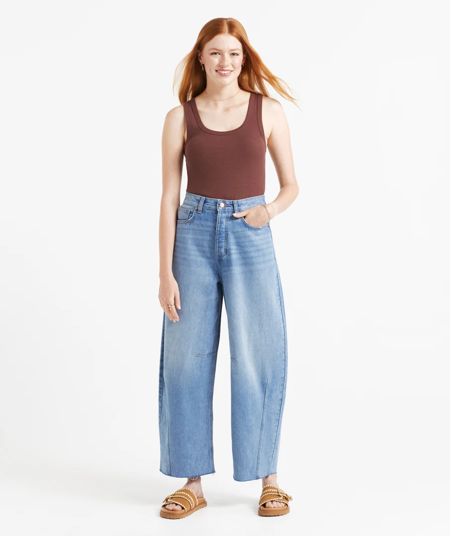 JESSE MID RISE BARREL LEG JEAN | Sportsgirl