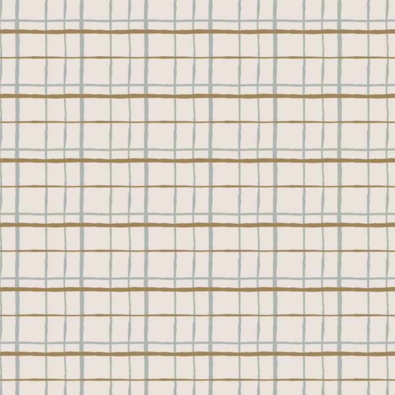 Chasing Paper Plaid Blue Peel and Stick 8"x10" Wallpaper Swatch | Crate & Kids | Crate & Barrel