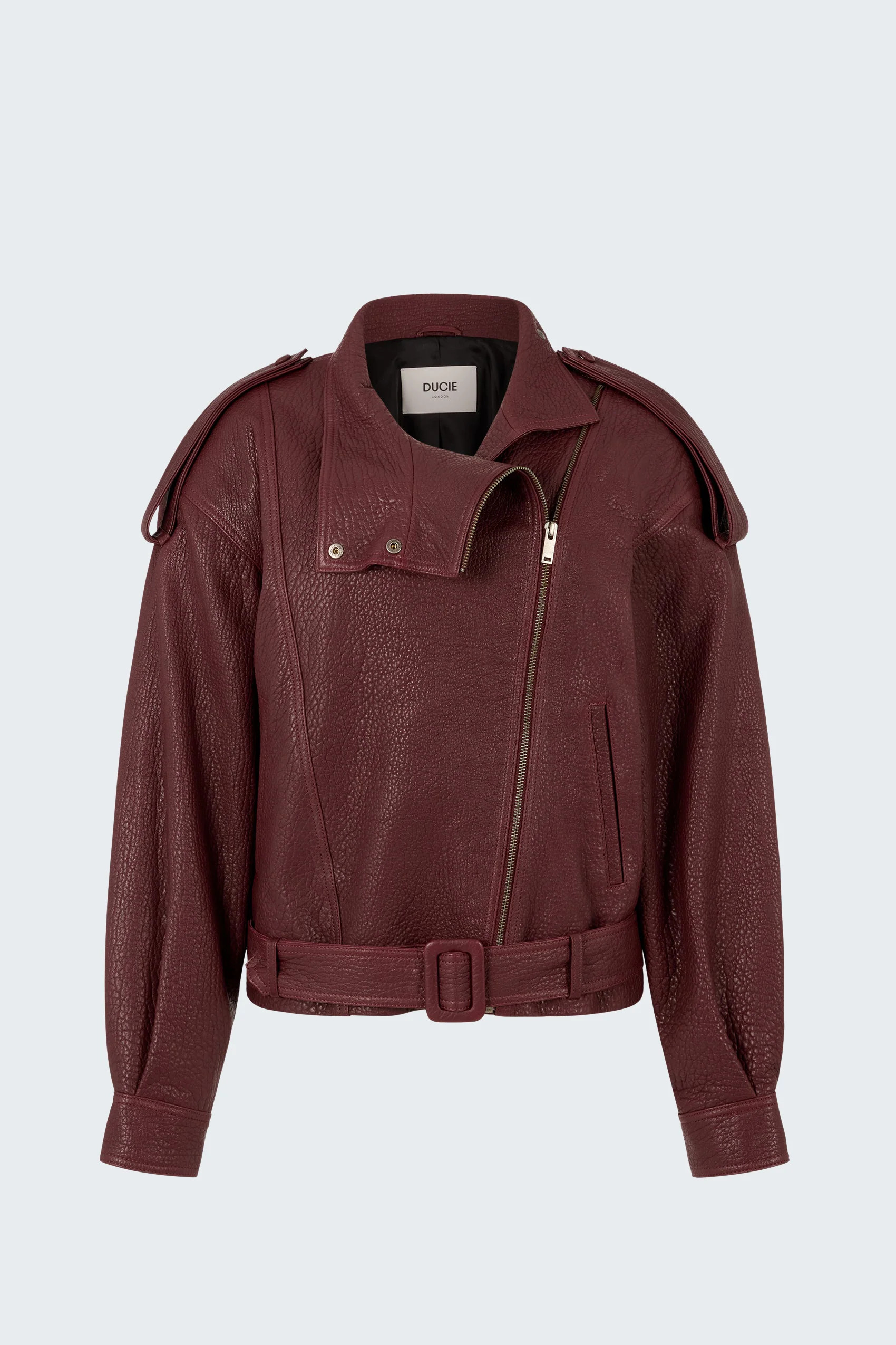 Serpa Grained Leather Jacket | DUCIE